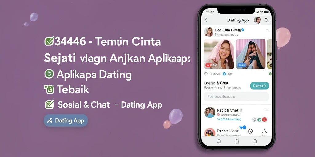 Tampilan antarmuka aplikasi 3446 dengan fitur Dating App yang menarik.
