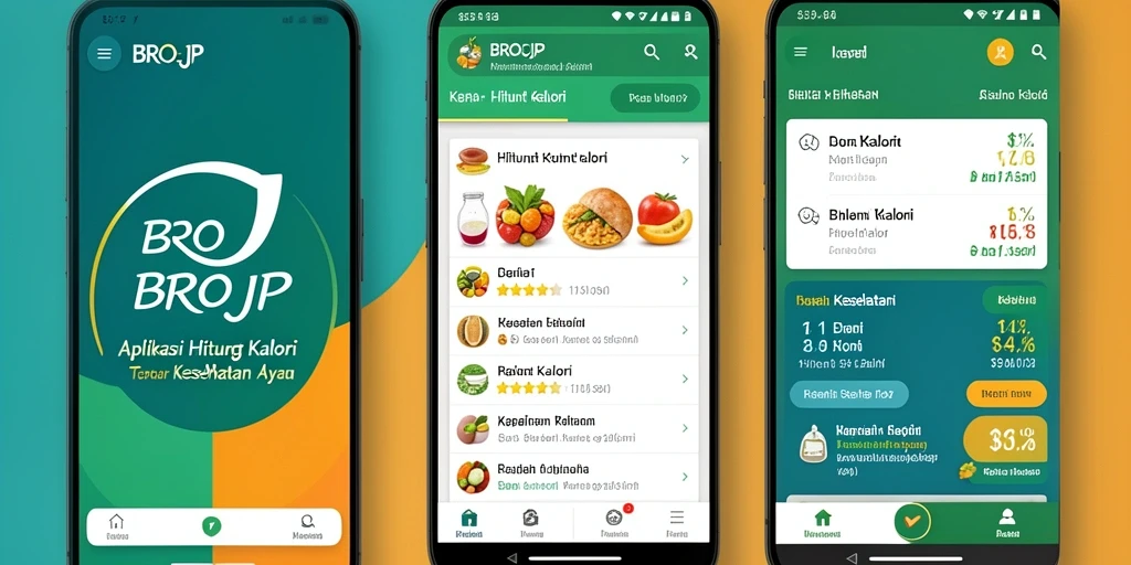 Tampilan antarmuka aplikasi BROJP yang user-friendly.