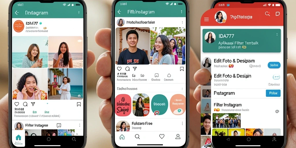 Tampilan antarmuka IDA777 yang user-friendly untuk editing foto.