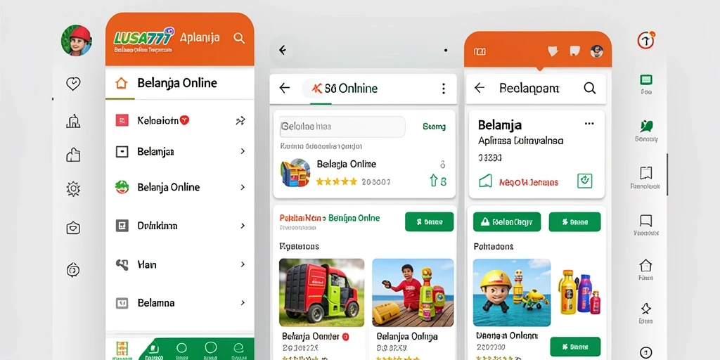 Tampilan antarmuka pengguna LUSA777 yang menarik dan mudah digunakan.