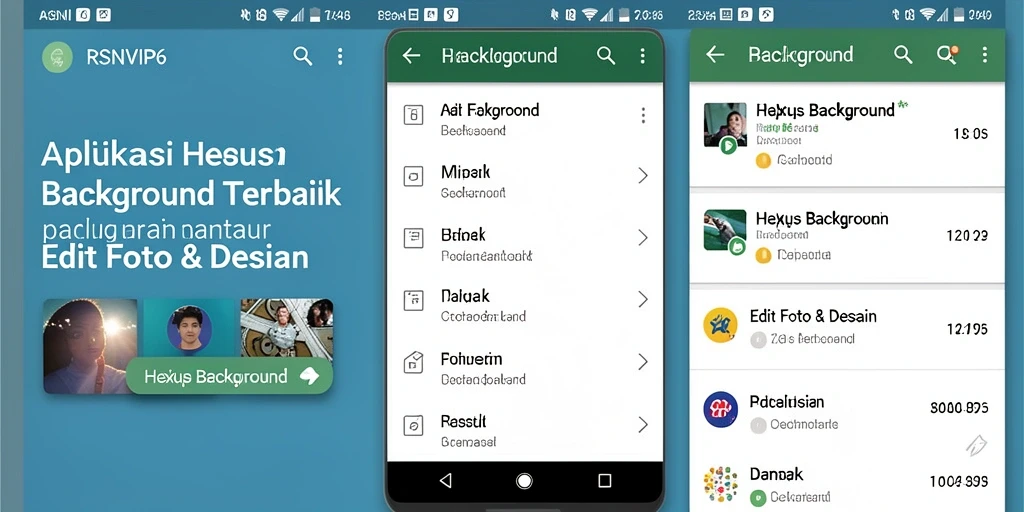 Tampilan antarmuka RSNVIP6 saat menghapus latar belakang gambar.