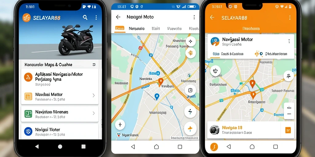 Antarmuka ramah pengguna dari SELAYAR88 untuk Navigasi Motor.