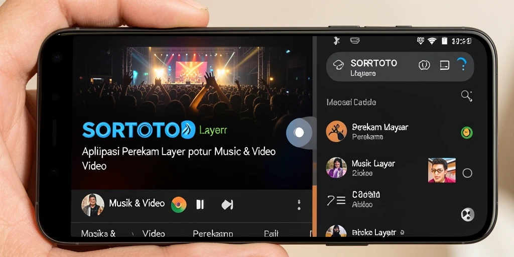 Tangkapan layar aplikasi SORTOTO yang menampilkan antarmuka pengguna yang mudah digunakan.