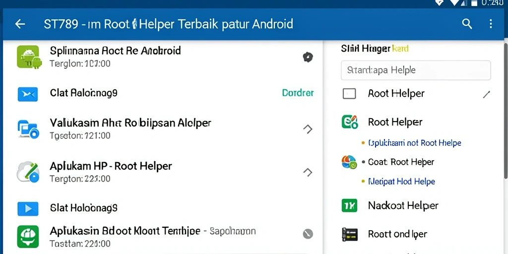 Tampilan antarmuka aplikasi Root Helper ST789 yang intuitif.